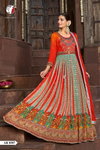 AR 8507 By Af Chinnon Chiffon Wholesale Anarkali Gown Dupatta Suppliers In Mumbai
